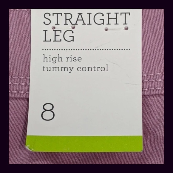 Style & Co Straight Leg French Orchid High Rise Tummy Control Jeans - Picture 9 of 10